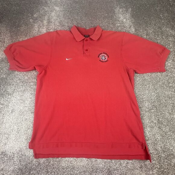 Nike Other - Nike Team Arizona Wildcats Basketball Polo Shirt Mens Medium Red Casual Golf